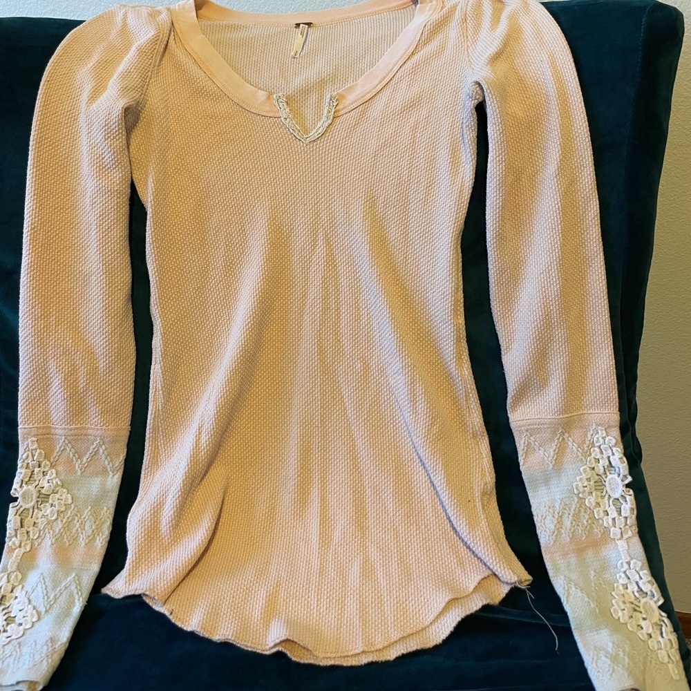 Free People thermal long sleeved top